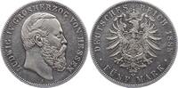 Hessen 5 Mark Ludwig IV. 1877-1892. -