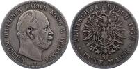 Preußen 5 Mark Wilhelm I. 1861-1888. -
