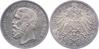 Baden 5 Mark Friedrich I. 1856-1907. -