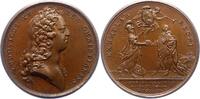 Frankreich Bronzemedaille Ludwig XV. 1715-1774. -