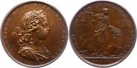 Frankreich Bronzemedaille Ludwig XV. 1715-1774. -