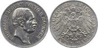 Sachsen 2 Mark Friedrich August III. 1904-1918. -