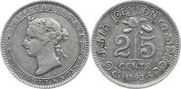 Ceylon (Sri Lanka) 25 Cent Britisch 1796-1948. -
