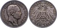 Sachsen 3 Mark Friedrich August III. 1904-1918. -