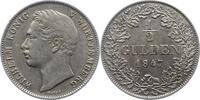 Württemberg 1/2 Gulden Wilhelm I. 1816-1864. -