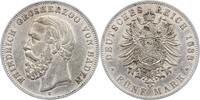 Baden 5 Mark Friedrich I. 1856-1907. -