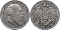 Baden 2 Mark Friedrich I. 1856-1907. -