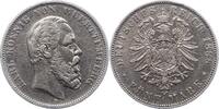Württemberg 5 Mark Karl 1864-1891. -