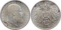 Württemberg 2 Mark Wilhelm II. 1891-1918. -