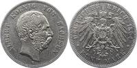 Sachsen 5 Mark Albert 1873-1902. -