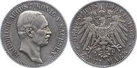 Sachsen 2 Mark Friedrich August III. 1904-1918. -