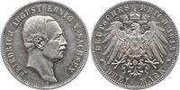 Sachsen 3 Mark Friedrich August III. 1904-1918. -