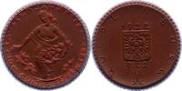 Porzellanmedaillen Quedlinburg. Braune Porzellanmedaille zu 10 Mark Deutsches Reich -