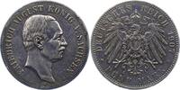 Sachsen 5 Mark Friedrich August III. 1904-1918. -