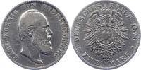 Württemberg 2 Mark Karl 1864-1891. -
