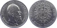 Württemberg 2 Mark Karl 1864-1891. -