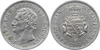 Sachsen-Albertinische Linie 1/6 Taler Johann 1854-1873. -