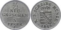 Sachsen-Albertinische Linie 1/2 Neugroschen Johann 1854-1873. -
