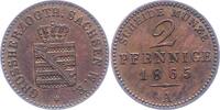 Sachsen-Weimar-Eisenach 2 Pfennig Carl Alexander 1853-1901. -
