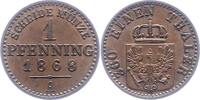 Brandenburg-Preußen 1 Pfennig Wilhelm I. 1861-1888. -