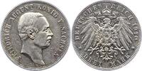 Sachsen 3 Mark Friedrich August III. 1904-1918. -