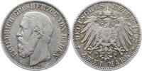 Baden 2 Mark Friedrich I. 1856-1907. -