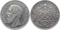 Baden 2 Mark Friedrich I. 1856-1907. -