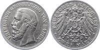 Baden 2 Mark Friedrich I. 1856-1907. -