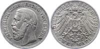 Baden 2 Mark Friedrich I. 1856-1907. -