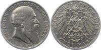 Baden 2 Mark Friedrich I. 1856-1907. -