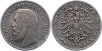 Baden 2 Mark Friedrich I. 1856-1907. -