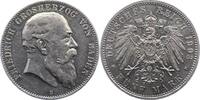 Baden 5 Mark Friedrich I. 1856-1907. -