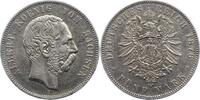 Sachsen 5 Mark Albert 1873-1902. -