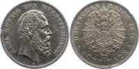 Württemberg 5 Mark Karl 1864-1891. -