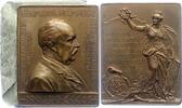 Medicina in nummis Bronzeplakette Helmholtz, Hermann von *1821 Potsdam, +1894, Mediziner und Physiker, Erfinder des Augenspiegels. -