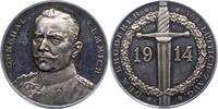 Erster Weltkrieg Silbermedaille Emmich, Otto von *1848 Minden, +1915 Hannover, General der Infanterie.. -