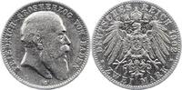 Baden 2 Mark Friedrich I. 1856-1907. -