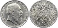 Baden 2 Mark Friedrich I. 1856-1907. -