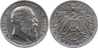 Baden 2 Mark Friedrich I. 1856-1907. -