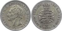 Sachsen-Albertinische Linie 1/6 Taler Johann 1854-1873. -