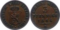 Reuss-ältere Linie 3 Pfennig Heinrich XXII. 1859-1902. -