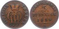 Schaumburg-Lippe 3 Pfennig Georg Wilhelm 1807-1860. -