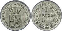 Hessen-Darmstadt 1 Kreuzer Ludwig III. 1848-1877. -