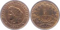 Frankreich 5 Centimes Dritte Republik 1870-1940. -