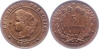 Frankreich 5 Centimes Dritte Republik 1870-1940. -