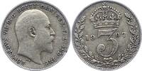 Großbritannien Threepence Edward VII. 1901-1910. -