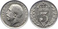 Großbritannien 3 Pence George V. 1910-1936. -