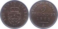 Brandenburg-Preußen 3 Pfennig Wilhelm I. 1861-1888. -