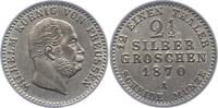 Brandenburg-Preußen 2 1/2 Silbergroschen Wilhelm I. 1861-1888. -