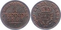 Brandenburg-Preußen 1 Pfennig Wilhelm I. 1861-1888. -